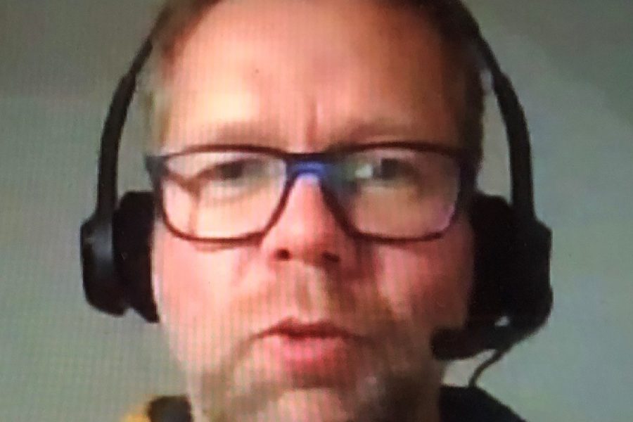 Matthias mit Headset