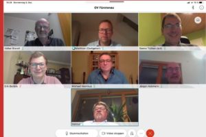 Bild von der Videokonferenz